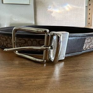 Mens Authentic Coach Leather Belt 36”